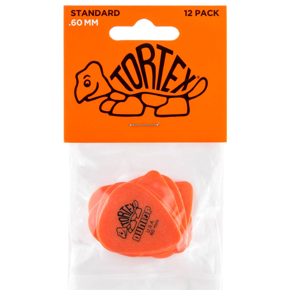 Dunlop Tortex Guitar Pick Player Pick Packs .60mm Orange