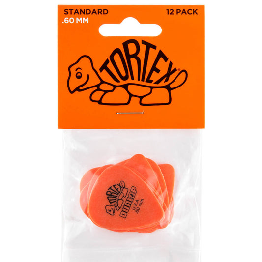 Dunlop Tortex Guitar Pick Player Pick Packs .60mm Orange