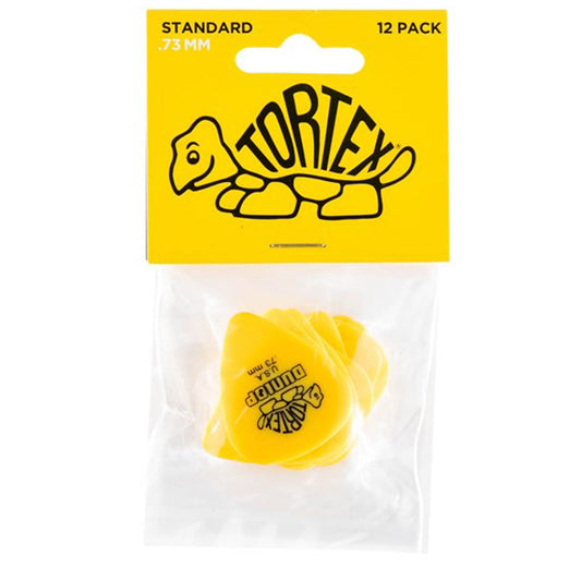 Dunlop Tortex Guitar Pick Player Pick Packs .73mm Yellow