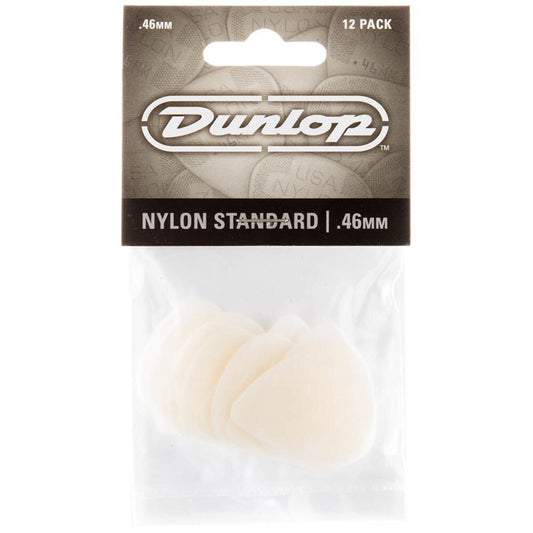 Dunlop Nylon Guitar Pick 12-Pack - Grey (.46mm)