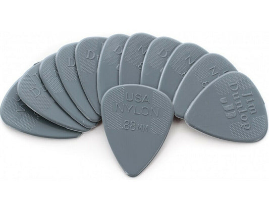 Jim Dunlop .88 mm Nylon 12 Pick Pack Grey Standard
