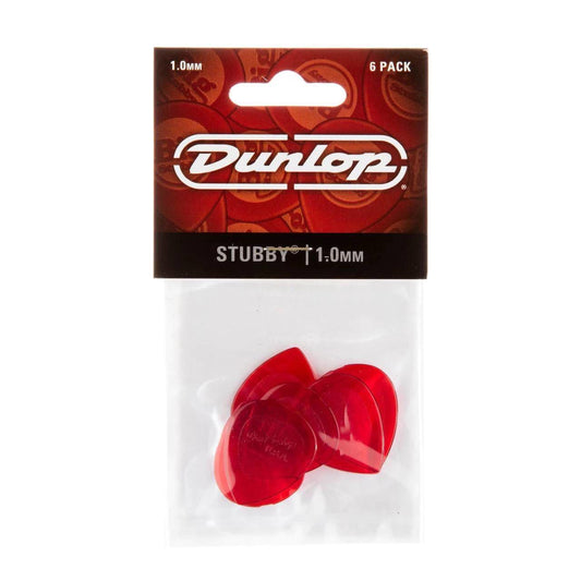 Dunlop 1.0 mm Stubby Players Pack Guitar Pick - 6 Pack