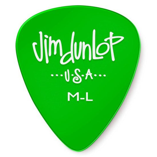 Dunlop Gels Guitar Pick 12-Pack - Green (Medium Light)