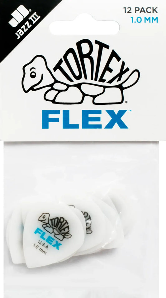 Jim Dunlop Tortex Flex 1.0mm Jazz III Guitar Picks