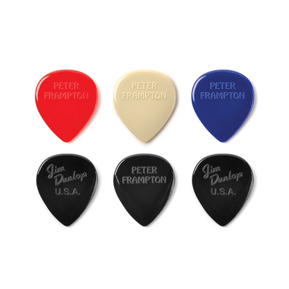 Dunlop Peter Frampton Vintage Jazz Teardrop Pick Pack (6) — view 3