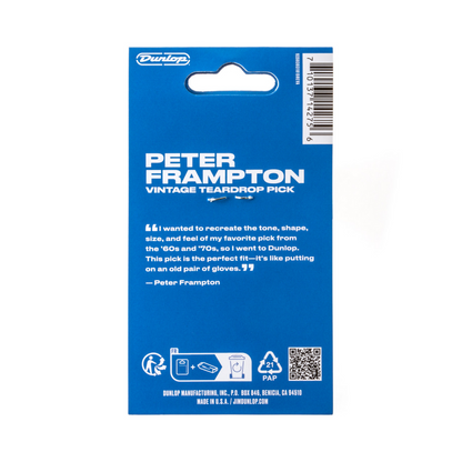 Dunlop Peter Frampton Vintage Jazz Teardrop Pick Pack (6) — view 2
