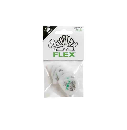 Jim Dunlop TORTEX FLEX .88 Jazz III XL Guitar Picks - 12 Pack