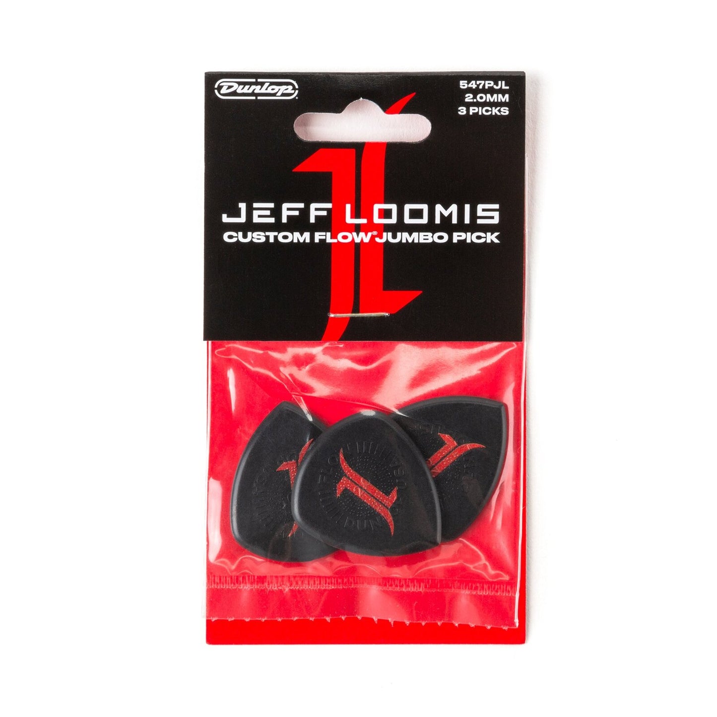 JIM DUNLOP Black Jeff Loomis Custom Flow Jumbo Guitar Pick Player's Pack. — view 4
