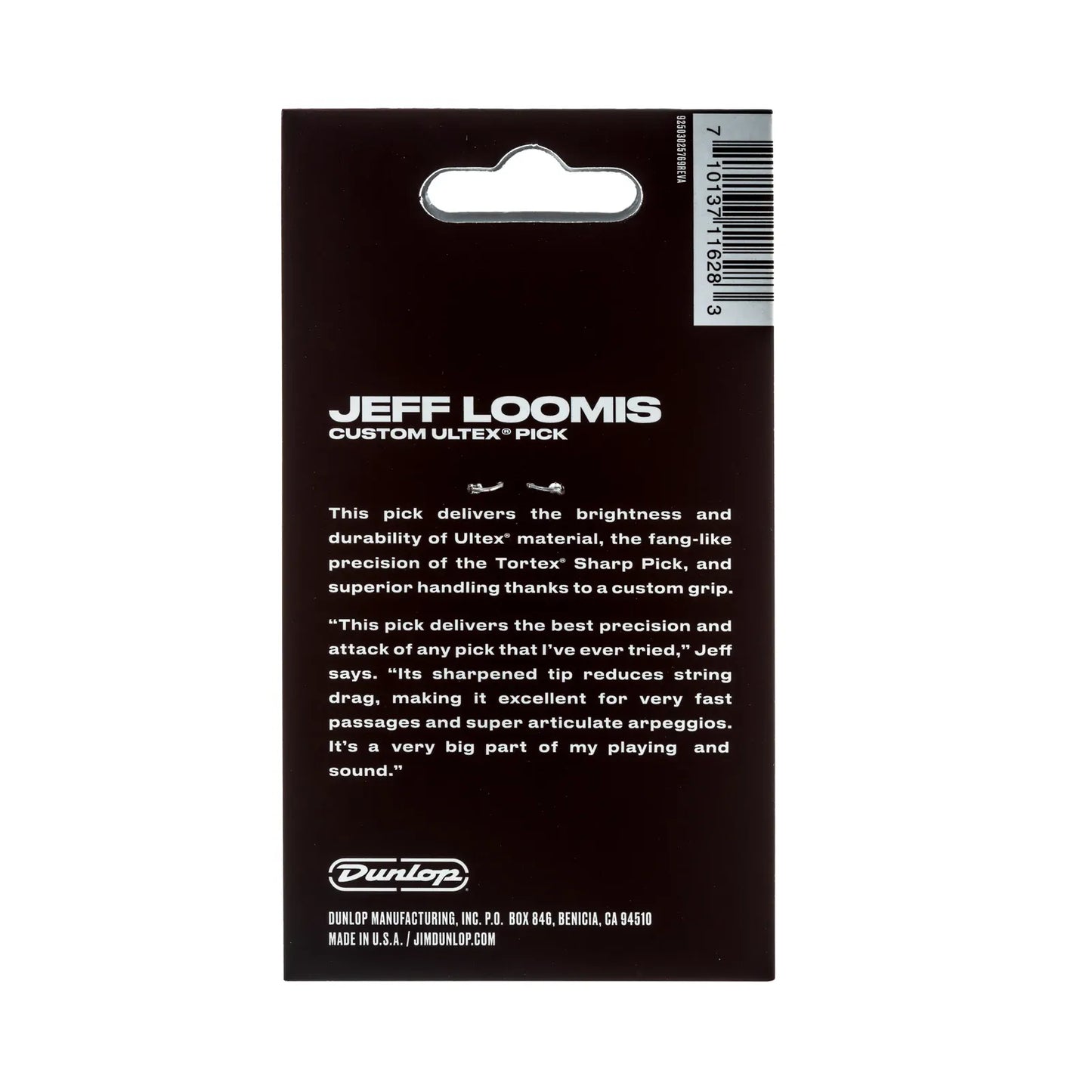 Jim Dunlop Jeff Loomis Ultex Players Pack Guitar Picks 1.5mm — view 3