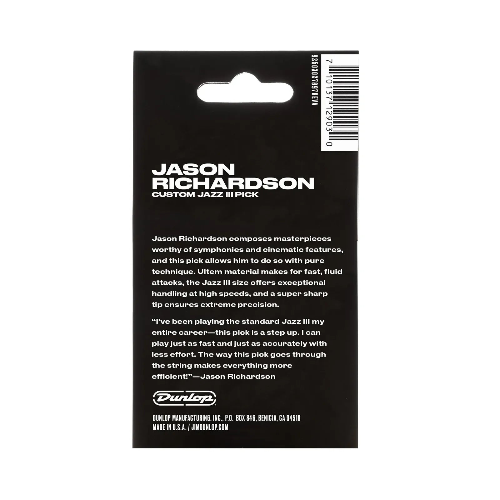 Jim Dunlop Jason Richardson J3 Players Pack Guitar Picks 1.38mm — view 4