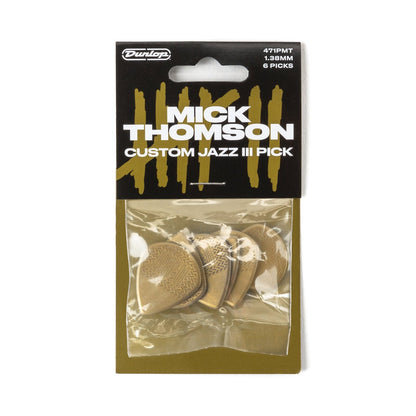 JIM DUNLOP Gold Mick Thomson Custom Jazz III Guitar Pick Player's Pack. — view 4