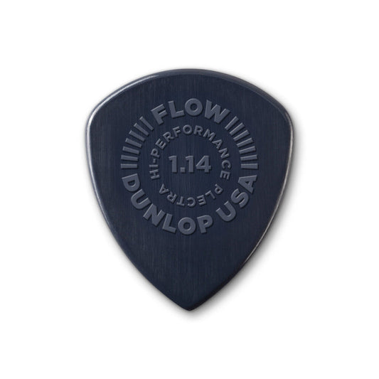 Jim Dunlop JPNF114 Flow Nylon Guitar Picks, 1.14mm, 12 Pack - Precision Tip, Enhanced Grip, Custom Nylon Blend