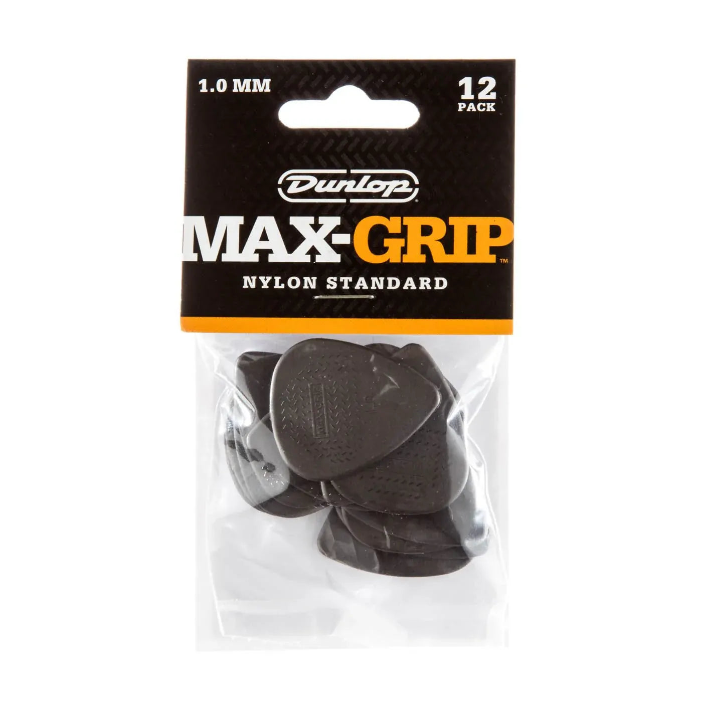 Dunlop Max-Grip Standard Guitar Pick 12-Pack - Grey (1.0mm)
