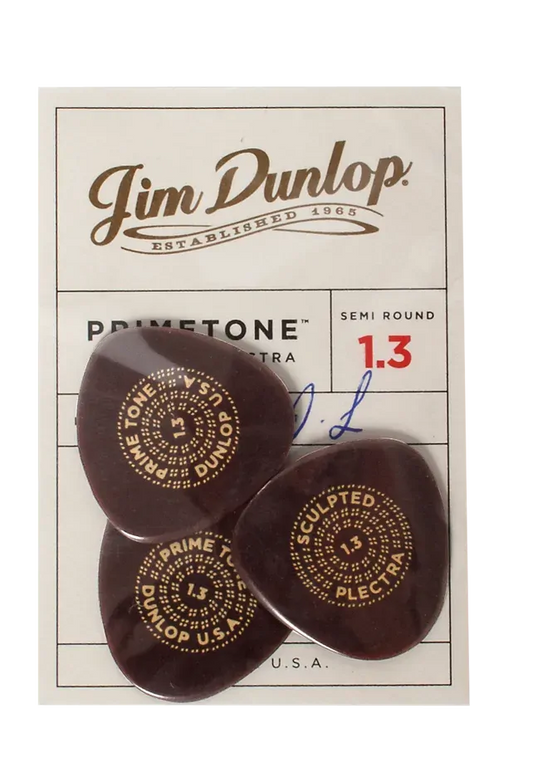 Dunlop 1.3mm Primetone Standard Picks with Grip Players Pack