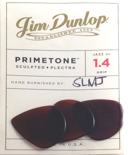 Dunlop Primetone Jazz III 1.4mm Picks - 3 Pack