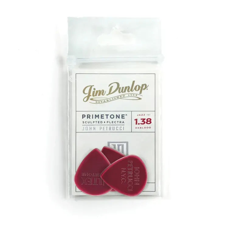 Jim Dunlop John Petrucci Primetone Jazz III Guitar Picks 1.38mm Black 3-Pack — view 2