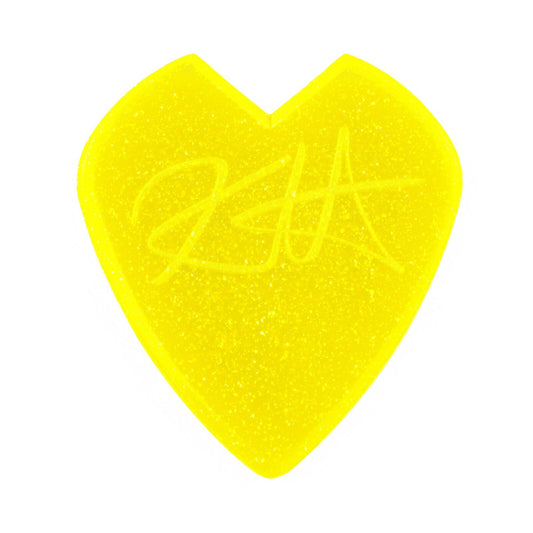 JIM DUNLOP Yellow Glitter Kirk Hammett Custom Jazz III Guitar Pick Player's Pack.