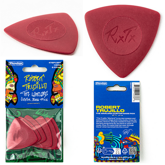 Dunlop Robert Trujillo Warlord Custom Bass Pick Pack (6) - 1.5mm Red