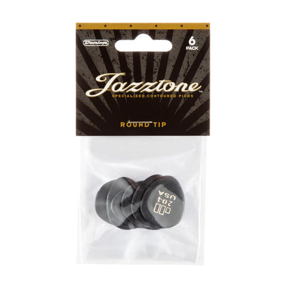 Dunlop JZTN Jazztone Pick 2.00mm Round Tip - 6 Pack