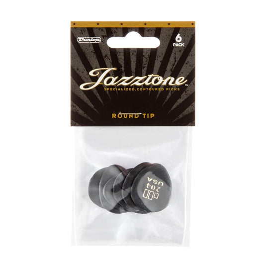Dunlop JZTN Jazztone Pick 2.00mm Round Tip - 6 Pack