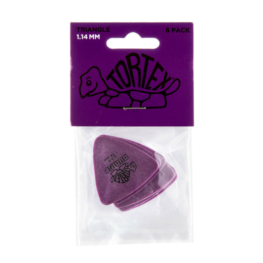 Jim Dunlop Tortex Triangle 1.14mm Players Pack Bag Of 6 Picks 431P