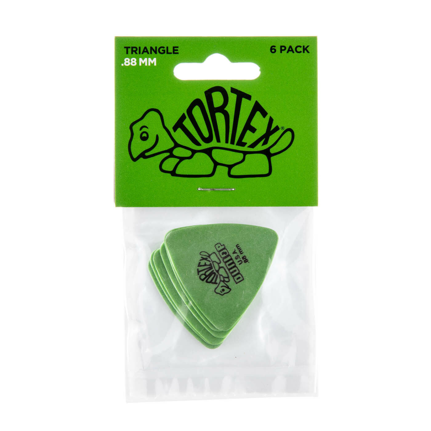 Jim Dunlop Tortex Triangle 0.88mm Players Pack Bag Of 6 Picks 431P