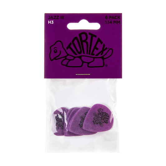 Jim Dunlop Tortex Jazz H3 Player Pack Guitar Picks 1.14 mm