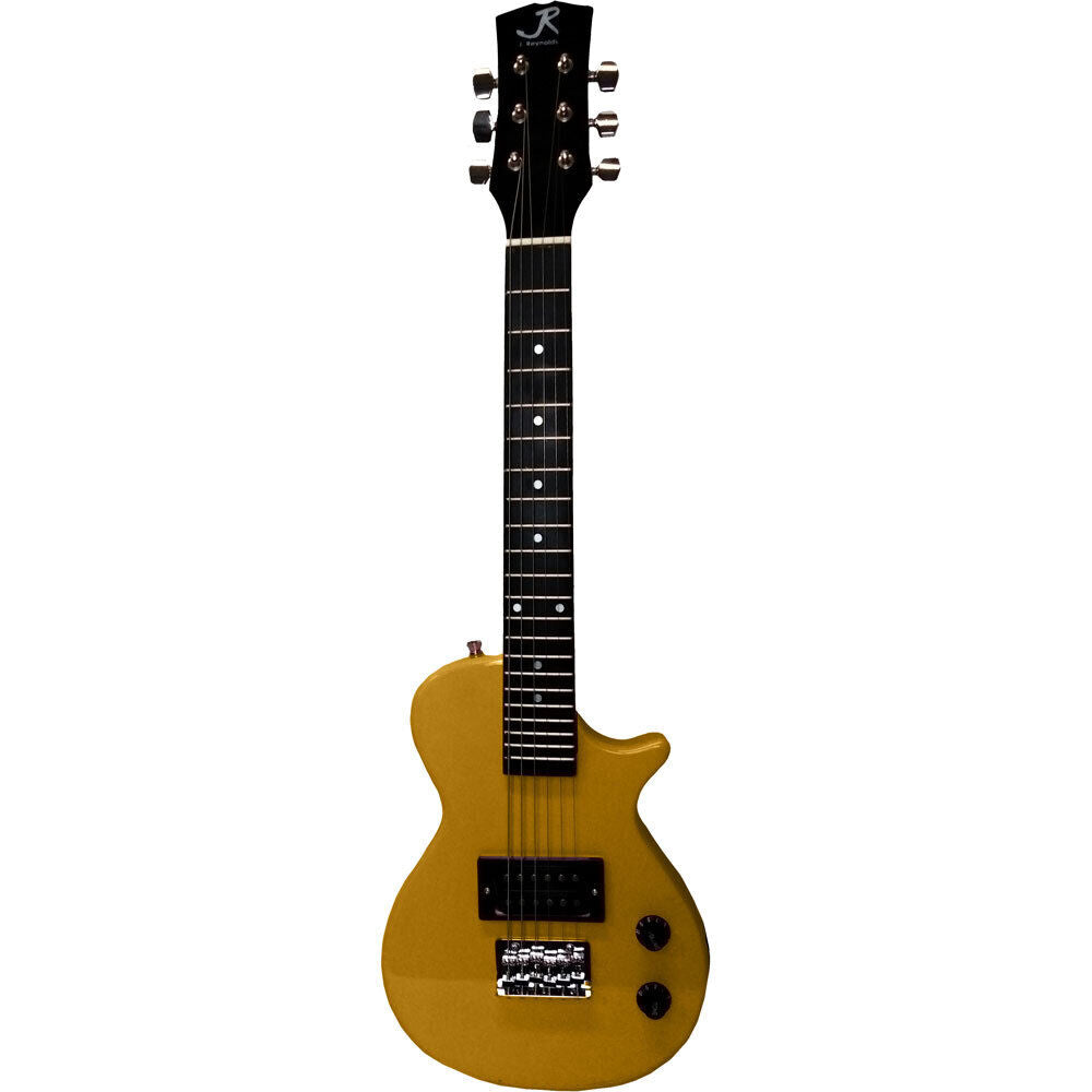 J.Reynolds Mini LP Electric Guitar Prelude Starter Pack Gold with RMS Mini Amplifier, strap, cable, and pick for beginners — view 2