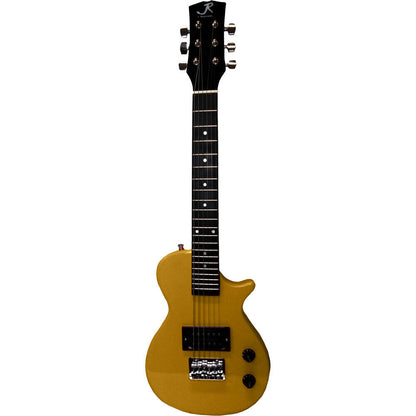 J.Reynolds Mini LP Electric Guitar Prelude Starter Pack Gold with RMS Mini Amplifier, strap, cable, and pick for beginners — view 2