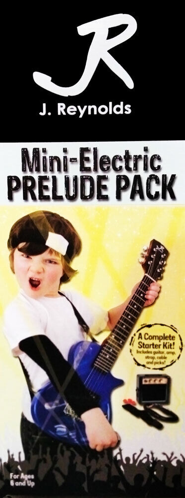 J.Reynolds Mini LP Electric Guitar Prelude Starter Pack - Pink, 29" Solid Body, 21 Frets, Hum Bucking Pickup, Includes Mini Amp, Pick, Strap, Cable — view 3