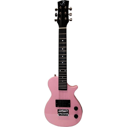 J.Reynolds Mini LP Electric Guitar Prelude Starter Pack - Pink, 29" Solid Body, 21 Frets, Hum Bucking Pickup, Includes Mini Amp, Pick, Strap, Cable — view 2