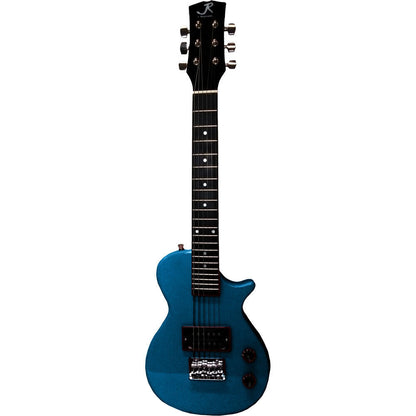 J.Reynolds Mini LP Electric Guitar Prelude Starter Pack with Amplifier, Strap, Cable, and Pick - Blue — view 2