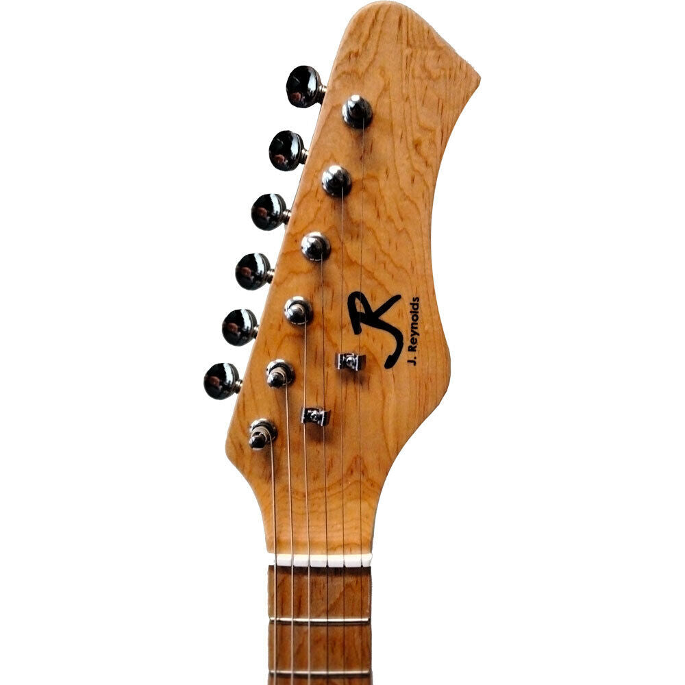 J.Reynolds Mini ST Electric Guitar Prelude Starter Pack, Black, 29" Solid Body with Amp, Pick, Strap, and Cable — view 3