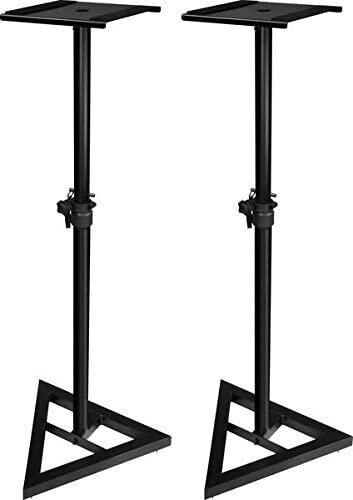 Ultimate Support JS-MS70 Studio Monitor Stands 32.5"-44.25" Height Adjustable with Locking Pin and Leveling Feet — view 2