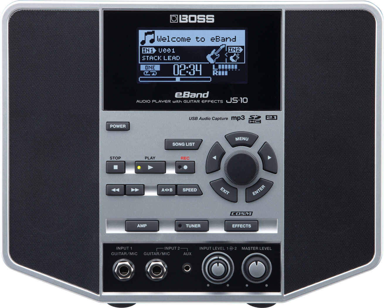 BOSS JS-10 eBand Audio Player with Guitar Effects & 2.1 Sound System for Jamming — view 2