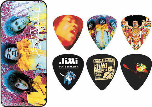 Jim Dunlop Jimi Hendrix Collector Series Are You Experienced Guitar Pick Tin NEW
