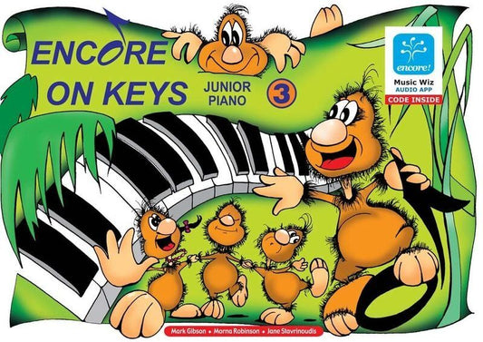 Encore On Keys Junior Piano Level 3 with Audio Files and Flash Cards