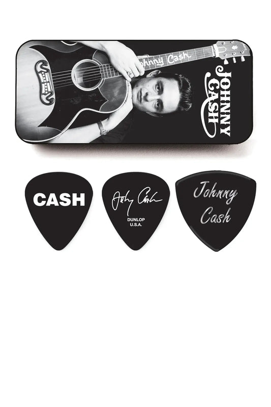 Jim Dunlop Johnny Cash Memphis Medium Guitar Pick Tin