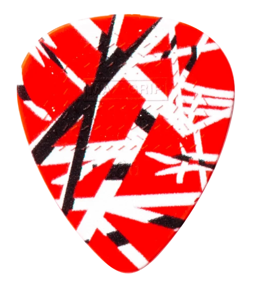 Jim Dunlop EVH Pick Tin - Frankenstein Red - 6 Picks, .60mm Max-Grip — view 2