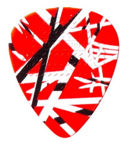 Jim Dunlop EVH Pick Tin - Frankenstein Red - 6 Picks, .60mm Max-Grip — view 2