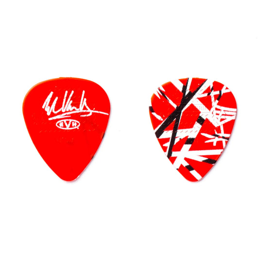 Jim Dunlop EVH Pick Tin - Frankenstein Red - 6 Picks, .60mm Max-Grip