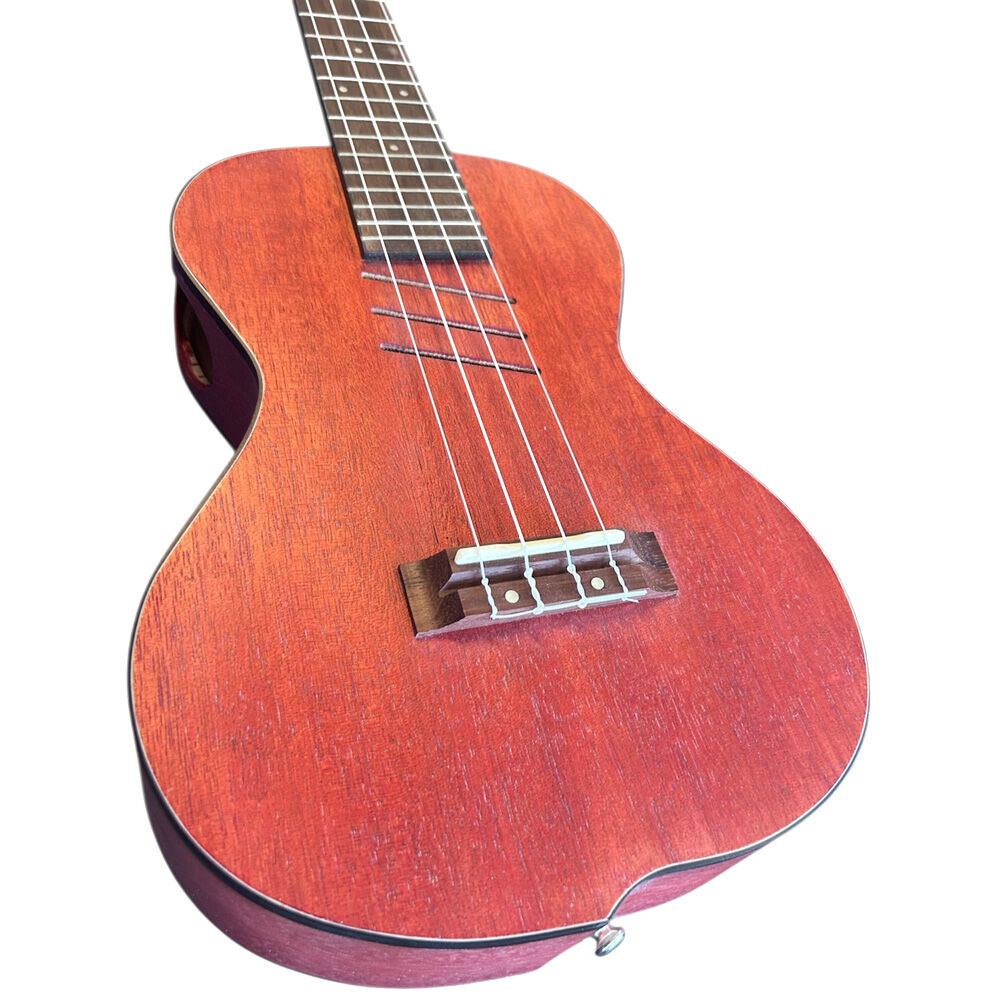 Kealoha JU-Series Concert Ukulele with Offset Design, Red Stain Finish — view 2