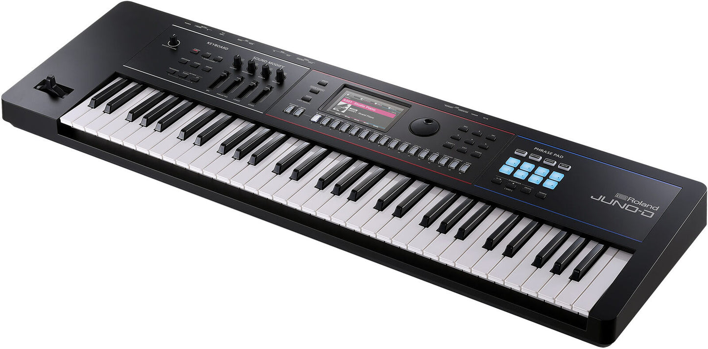 ROLAND JUNO-D 61-Key Synthesizer - Portable Pro Sound Engine with 8-Track Sequencer & Extensive Sound Library — view 3