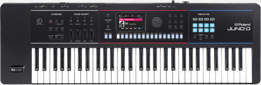 ROLAND JUNO-D 61-Key Synthesizer - Portable Pro Sound Engine with 8-Track Sequencer & Extensive Sound Library