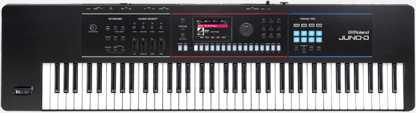 ROLAND JUNO-D 76-Key Synthesizer - Portable Pro Sound Engine with 8-Track Sequencer and Extensive Sound Library