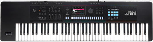 ROLAND JUNO-D 76-Key Synthesizer - Portable Pro Sound Engine with 8-Track Sequencer and Extensive Sound Library