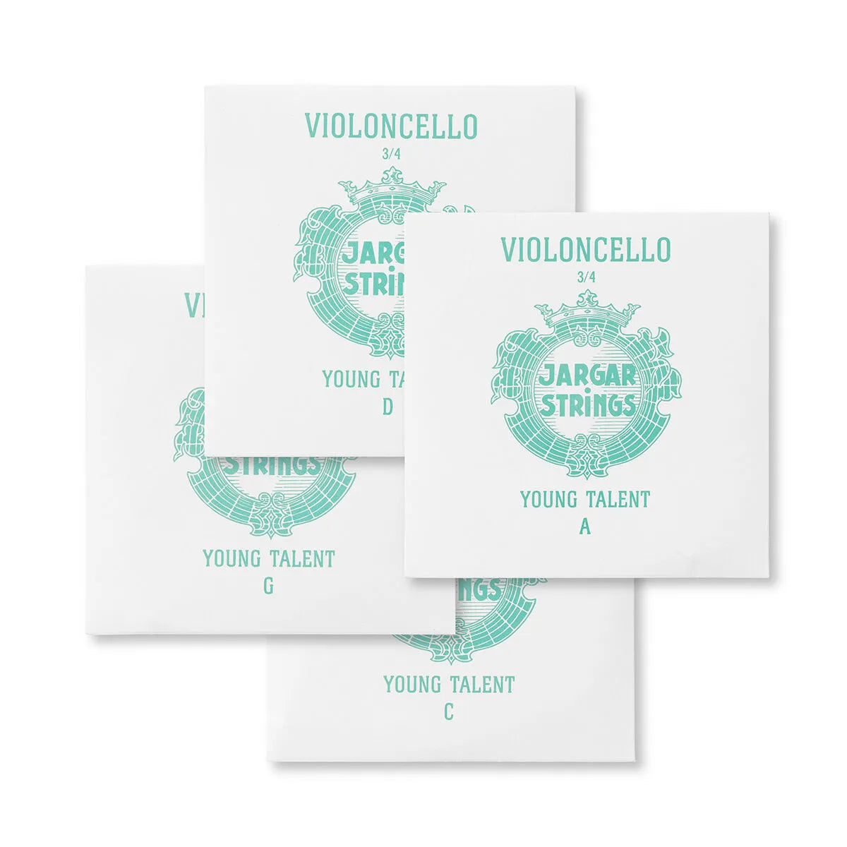 Jargar Young Talent Cello 3/4 Medium String Set JYT400.3/4 — view 3