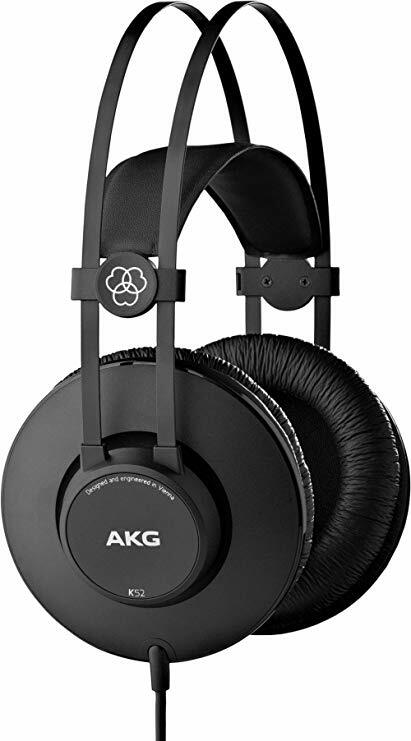 AKG K52 Closed Back Studio Recording Headphones