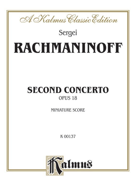 Piano Concerto No 2 C Min Op 18 K 137