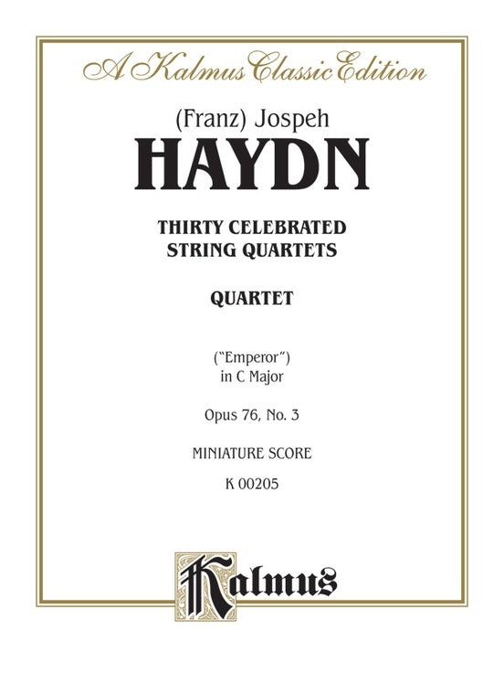 String Quartet Op 76 No 3 - Chamber Sheet Music